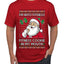I'm Into Fitness Cookie In My Mouth Santa, Ugly Christmas Sweater Unisex Men's T-Shirt