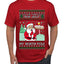 Ask Your Mom About My North Pole Naughty Santa, Ugly Christmas Sweater Unisex Men's T-Shirt