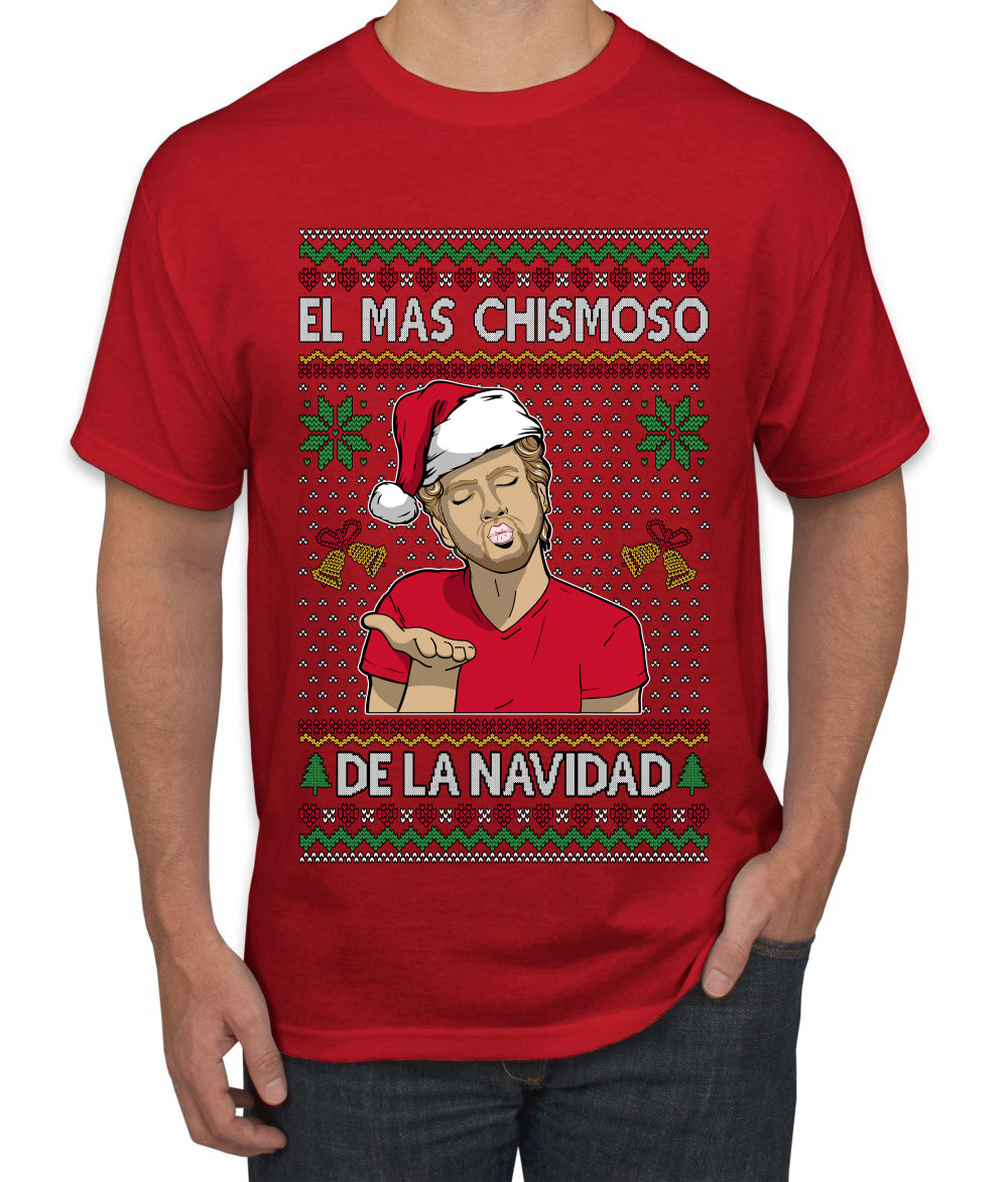 El Mas Chismoso De La Navidad, Ugly Christmas Sweater Unisex Men's T-Shirt