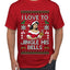 I Love To Jingle His Bells, Ugly Christmas Sweater Unisex Men's T-Shirt