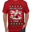 Milk And Cookie Time, Ugly Christmas Sweater Unisex Men's T-Shirt
