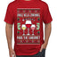Jingle Bells, Zinfandel Pass The Cabernet Wine Drinker, Ugly Christmas Sweater Unisex Men's T-Shirt