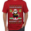 You're On Santa's Naughty List ICE Agent, Ugly Christmas Sweater Unisex Men's T-Shirt