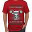 Look At Me Being All Festive And Shit, Ugly Christmas Sweater Unisex Men's T-Shirt