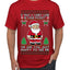 Is That A Candy Cane In Your Pocket Naughty Santa, Ugly Christmas Sweater Unisex Men's T-Shirt
