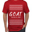 G.O.A.T. God Over All Things, Ugly Christmas Sweater Unisex Men's T-Shirt