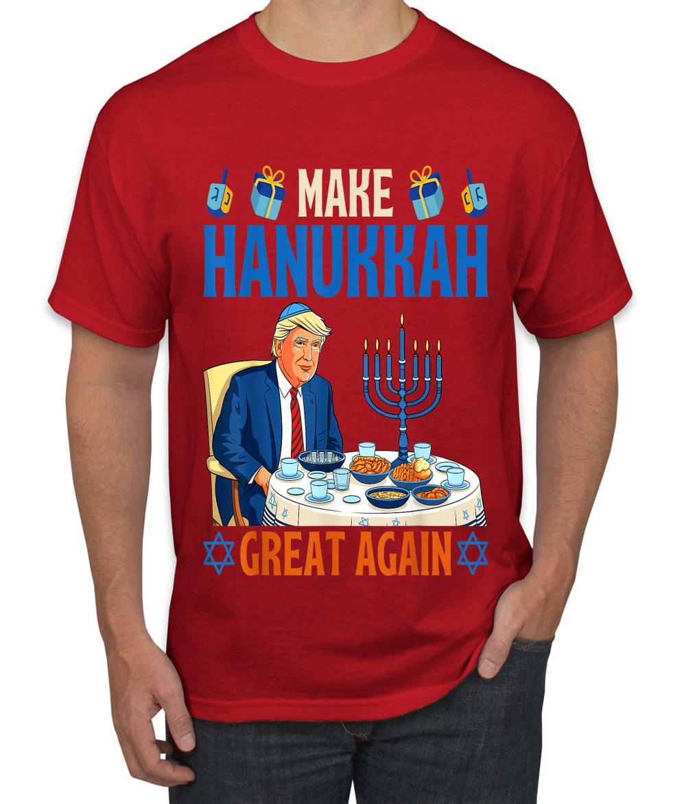 Make Hanukkah Great Again, Ugly Christmas Sweater Unisex Men's T-Shirt