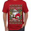 I Saw Santa Splitting The G, Ugly Christmas Sweater Unisex Men's T-Shirt