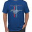 Ford Mustang Classic Pony USA Logo Emblem Cars and Trucks Front and Back Cars and Trucks Men's T-Shirt