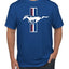 Ford Mustang Retro USA Vintage Logo Classic Bar Cars and Trucks Men's T-Shirt