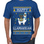 Happy Llamakkah, Ugly Christmas Sweater Unisex Men's T-Shirt