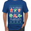 To The Windows To The Walls Till Santa Decks These Halls, Ugly Christmas Sweater Unisex Men's T-Shirt