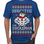 Frosty the Swoleman Funny Workout Lifting Snowman MovieUgly Christmas Sweater Men's T-Shirt