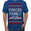 Forced Family Fun, Xmas Holiday Funny Ugly Christmas Sweater Men's T-Shirt