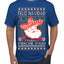 Feliz Navidad Puro Pinche Pari Funny Spanish Song Ugly Christmas Sweater Men's T-Shirt