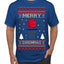 Merry Swishmas Basketball Sports Ugly Christmas Sweater Men's T-Shirt