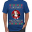 Jesus the Ultimate Deadlifter Funny Ugly Christmas Sweater Men's T-Shirt