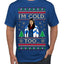 I'm Cold Too Funny Classic 70s Show Damn Jackie Ugly Christmas Sweater Men's T-Shirt