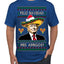 Feliz Navidad Mi Amigos Funny President Ugly Christmas Sweater Men's T-Shirt