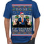 Doge Elf Around and Find Out Trump Elon Vivek MAGA Ugly Christmas Sweater Men's T-Shirt