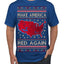 Make America Red Again USA Map Trump 2024 MAGA Ugly Christmas Sweater Men's T-Shirt
