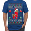 Merry Chrithmith Kith My Ath, Funny Butt Dancing, Viral Kiss My Ass Boxing Fight Meme, Men Women Ugly Christmas Sweater Men's T-Shirt