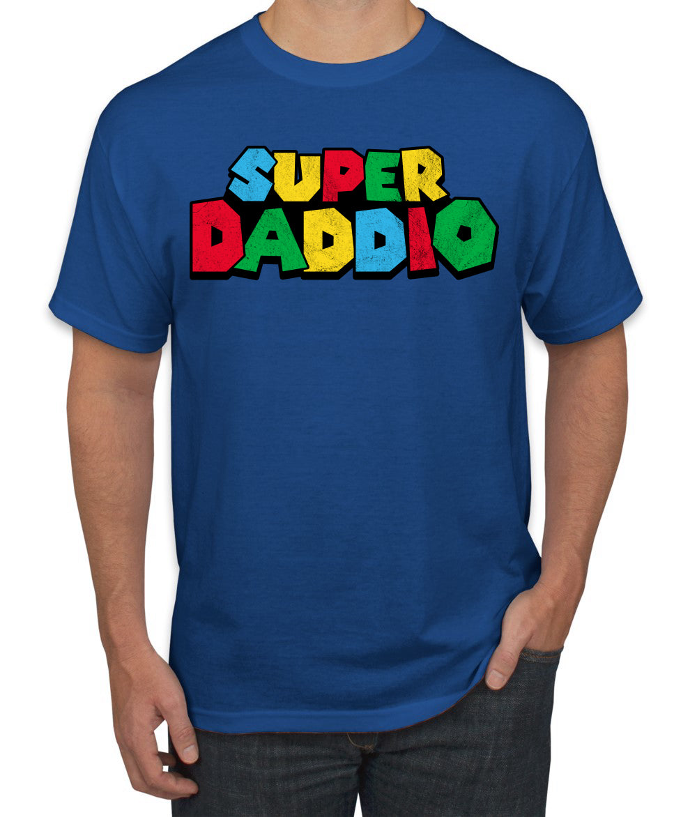 Super Daddio Gamer Dad Fan Gift Father's Day Men's T-Shirt