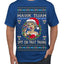 Hawk Tuah Spit On That Thang Mrs Claus Funny Meme Ugly Christmas Sweater Men's T-Shirt