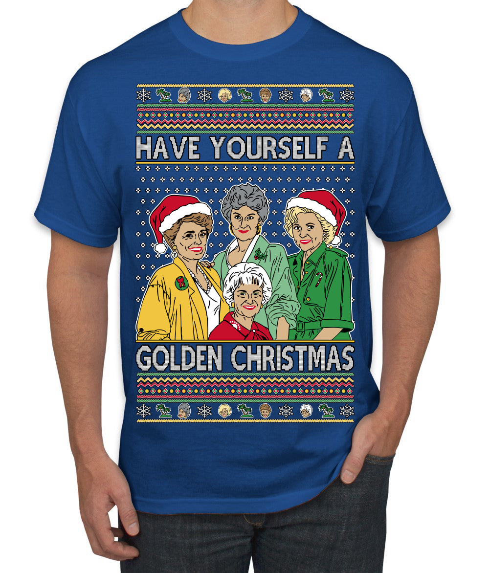 Have Yourself a Golden Christmas Classic TV Show Ugly Christmas Sweater Men's T-Shirt