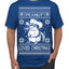 Peanut Loved Christmas RIP Funny Viral Squirrel Meme Ugly Christmas Sweater Men's T-Shirt