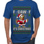 F-CAW-F IT'S CHRISTMAS, Ugly Christmas Sweater Men's T-Shirt