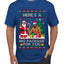 Here's A Big Package For You Black Santa Christmas Sweater, Ugly Christmas Sweater Men's T-Shirt