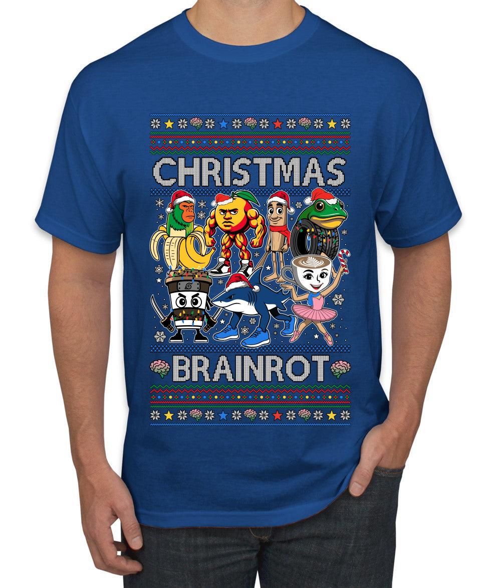 Christmas Brainrot, Ugly Christmas Sweater Men's T-Shirt