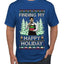 Finding My Happy Holiday, Ugly Christmas Sweater Men's T-Shirt