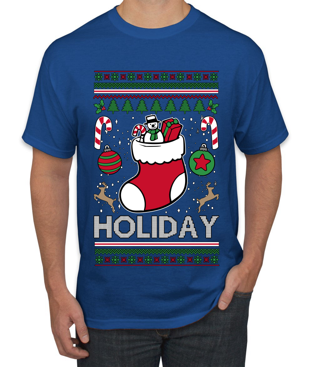Holiday, Ugly Christmas Sweater Unisex Men's T-Shirt