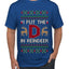 I Put The D In Reindeer, Ugly Christmas Sweater Unisex Men's T-Shirt