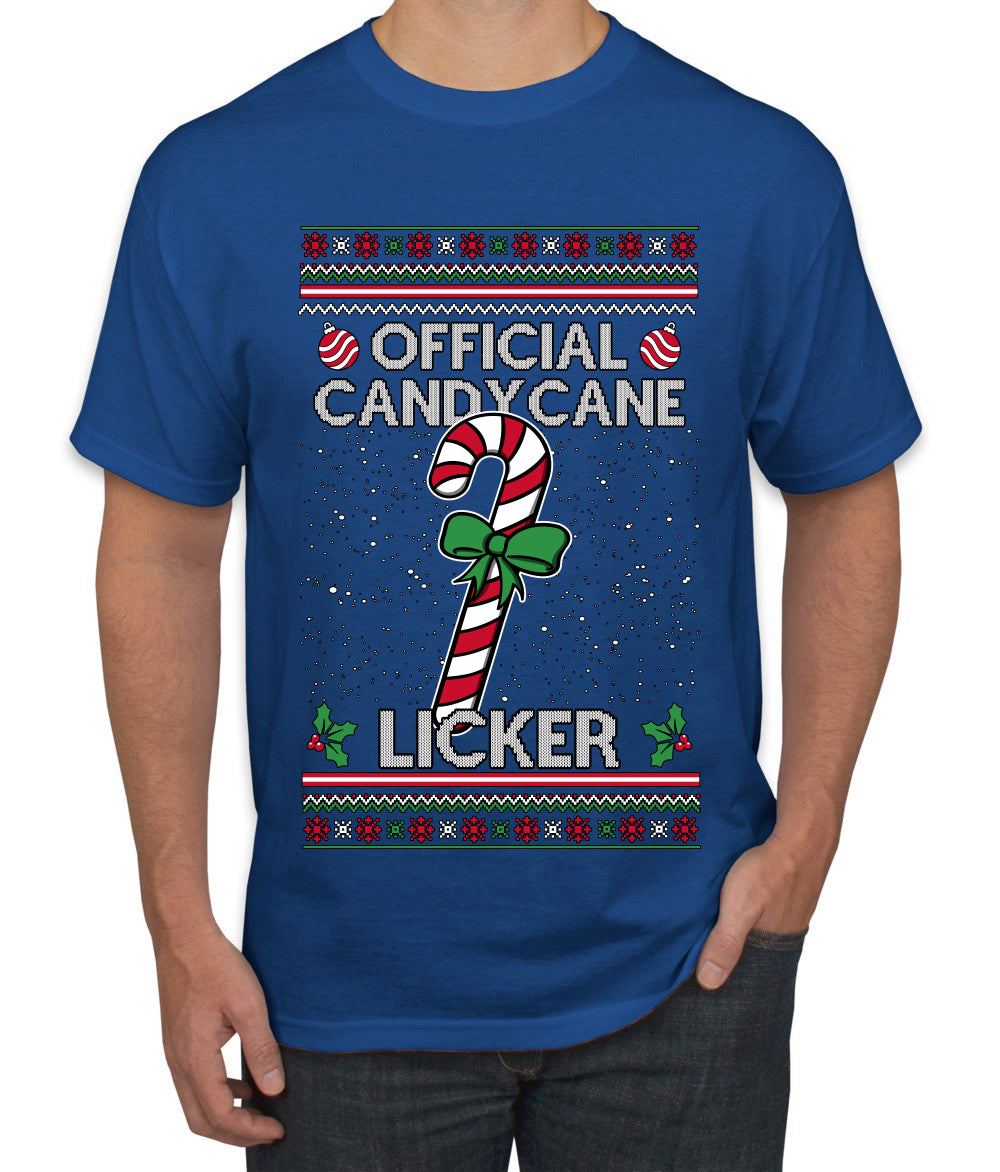 Official Candy Cane Licker, Ugly Christmas Sweater Unisex Unisex Men's T-Shirt