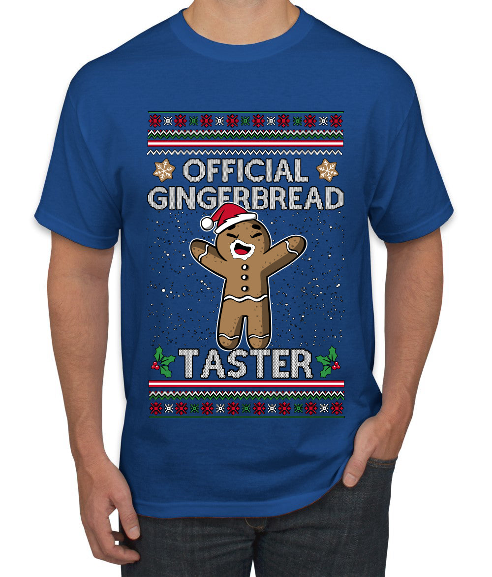 Official Gingerbread Taster, Ugly Christmas Sweater Unisex Unisex Men's T-Shirt