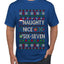 Naughty Nice 6 7 Checklist, Ugly Christmas Sweater Unisex Men's T-Shirt