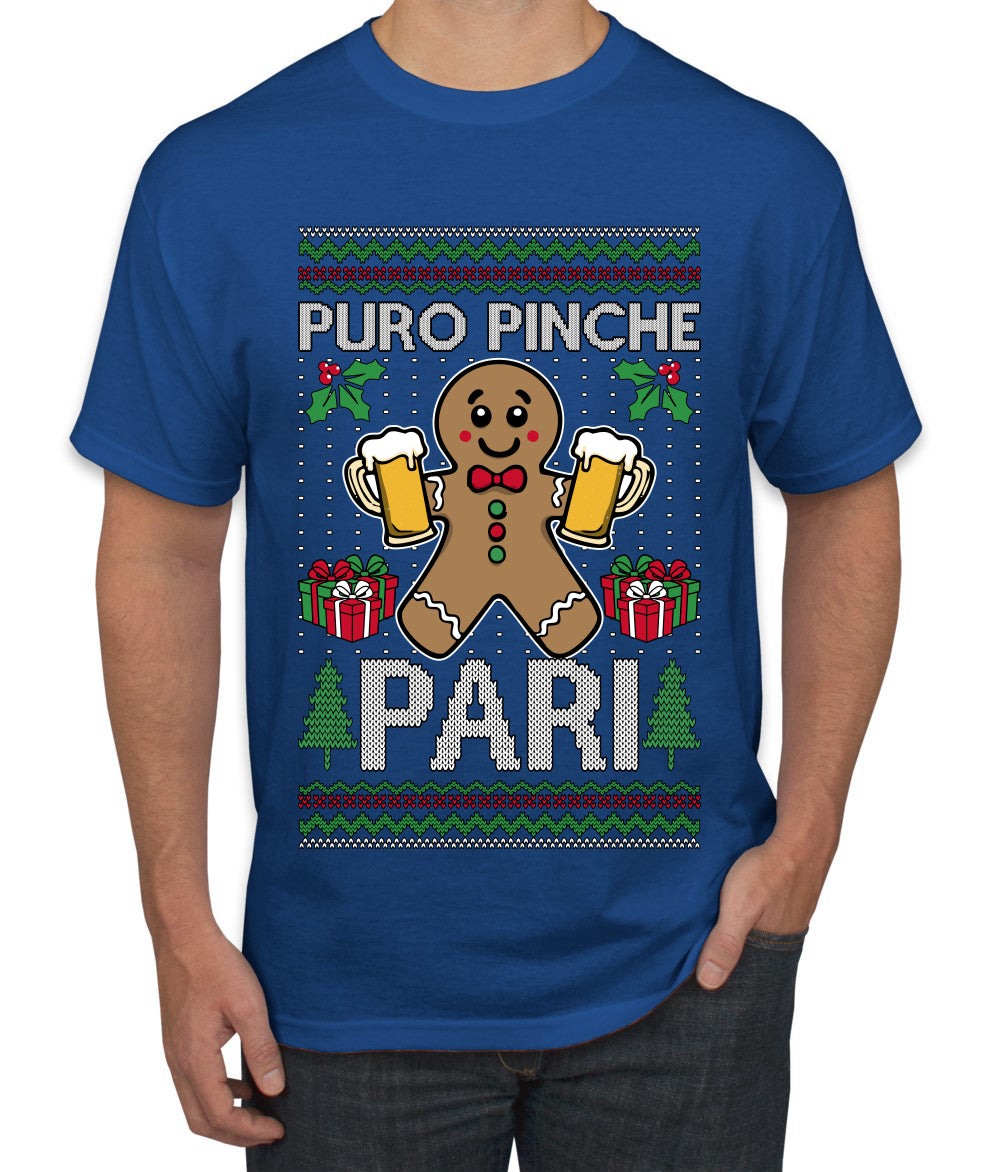 Puro Pinche Pari, Ugly Christmas Sweater Unisex Men's T-Shirt