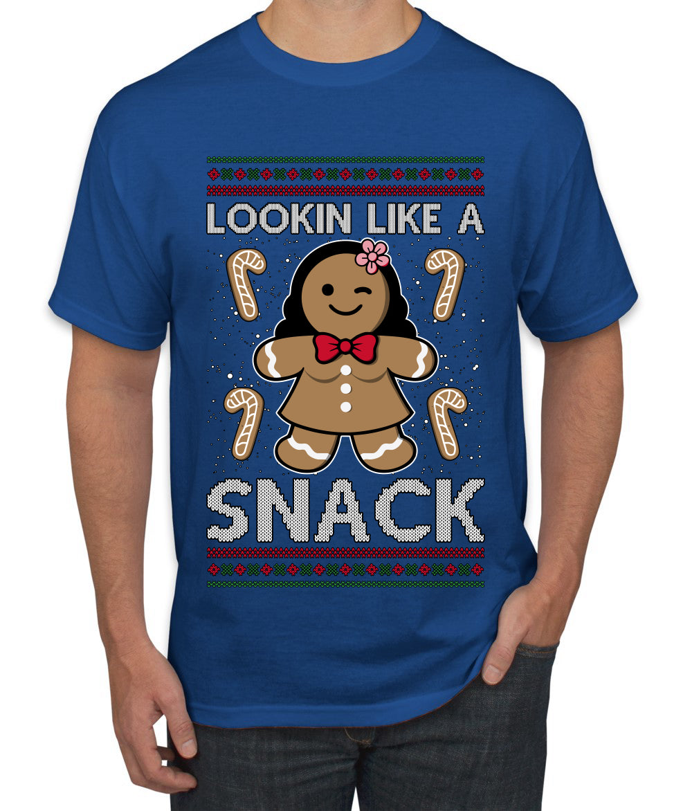 Lookin Like A Snack, Ugly Christmas Sweater Unisex Men's T-Shirt