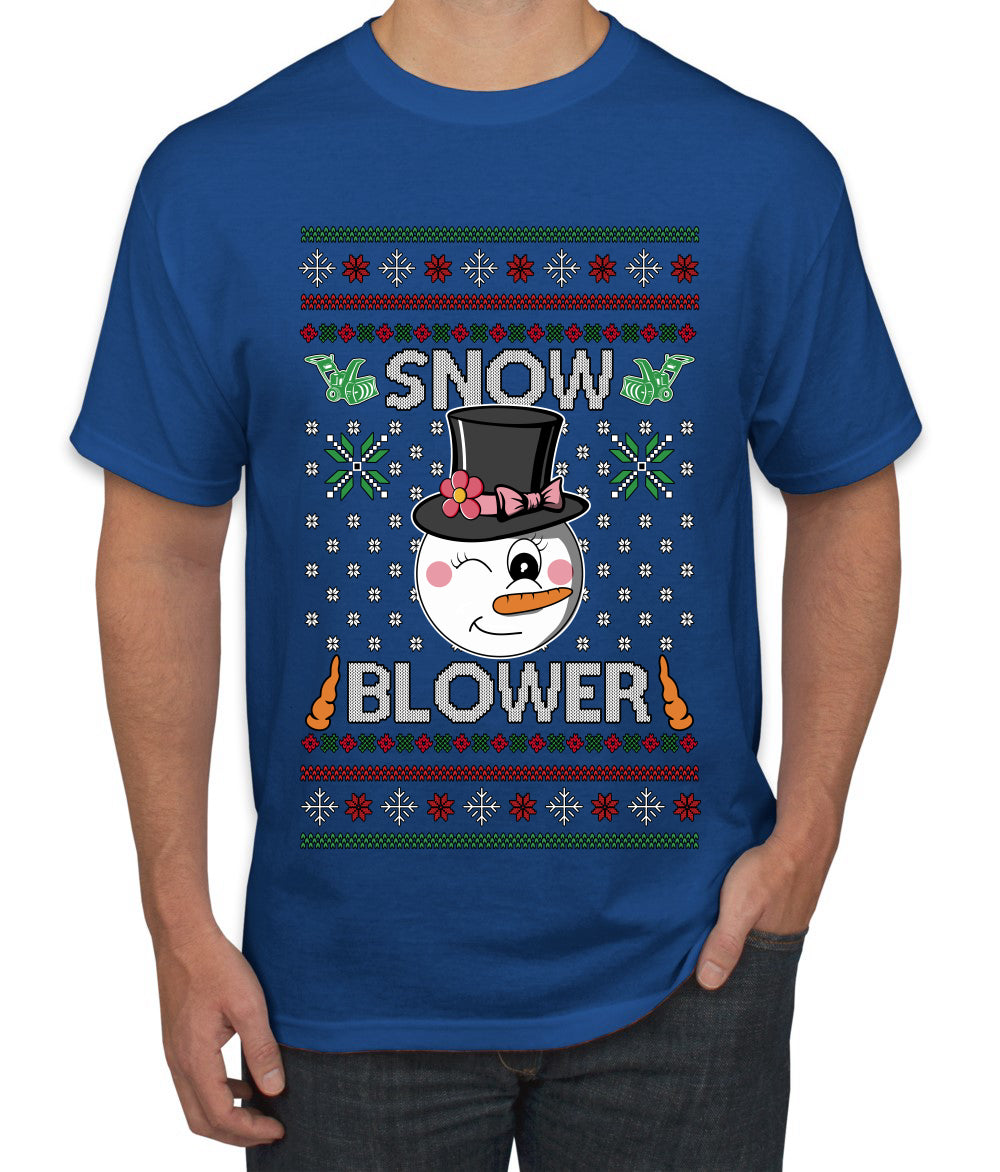 Snow Blower, Ugly Christmas Sweater Unisex Men's T-Shirt