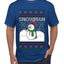 Snowman, Ugly Christmas Sweater Unisex Men's T-Shirt