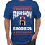 Fresh Snow Records Hip Hop Parody, Ugly Christmas Sweater Unisex Men's T-Shirt
