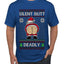 Silent Butt Deadly Farting Santa, Ugly Christmas Sweater Unisex Men's T-Shirt