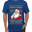I'm Into Fitness Cookie In My Mouth Santa, Ugly Christmas Sweater Unisex Men's T-Shirt