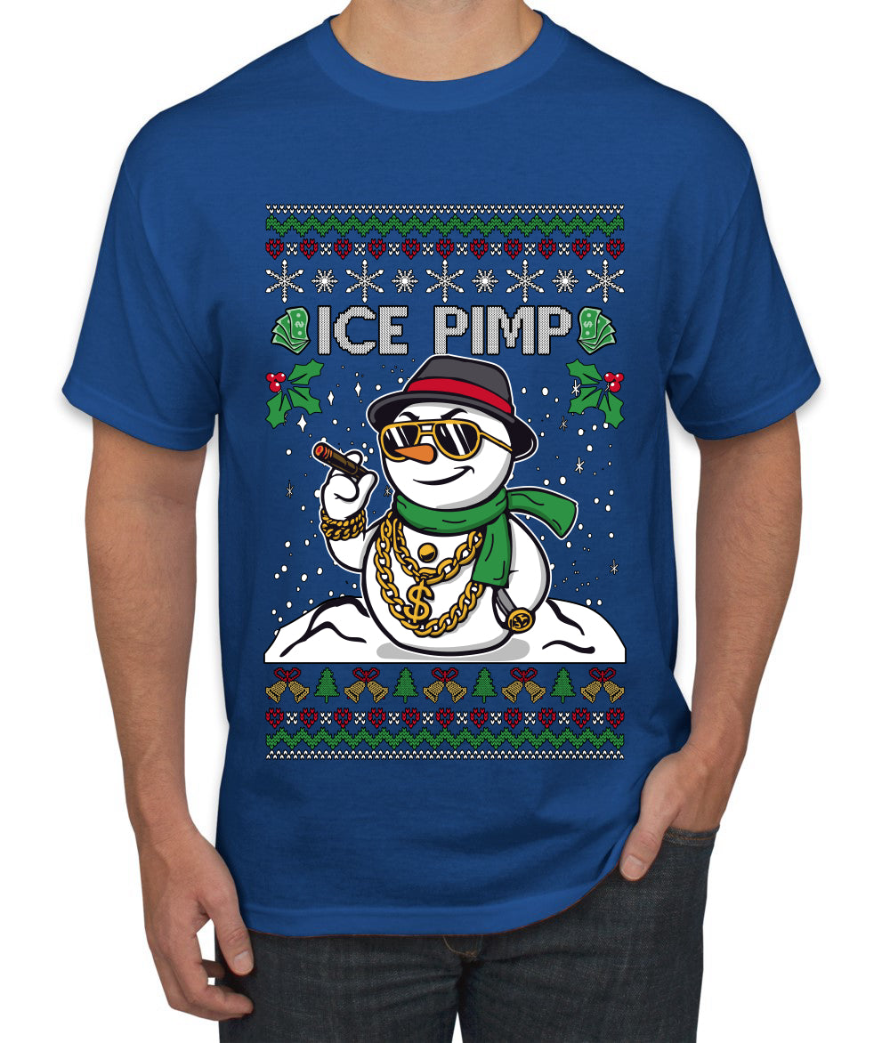 Ice Pimp, Ugly Christmas Sweater Unisex Men's T-Shirt