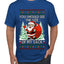 You Should See The Size Of My Sack Naughty Santa, Ugly Christmas Sweater Unisex Men's T-Shirt