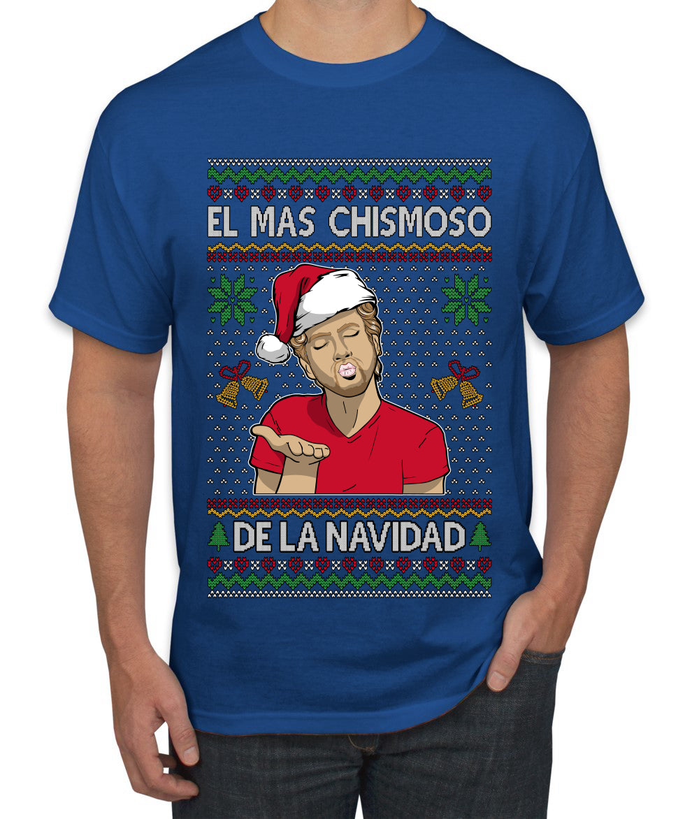 El Mas Chismoso De La Navidad, Ugly Christmas Sweater Unisex Men's T-Shirt