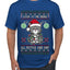 Look At Me Being All Festive And Shit, Ugly Christmas Sweater Unisex Men's T-Shirt